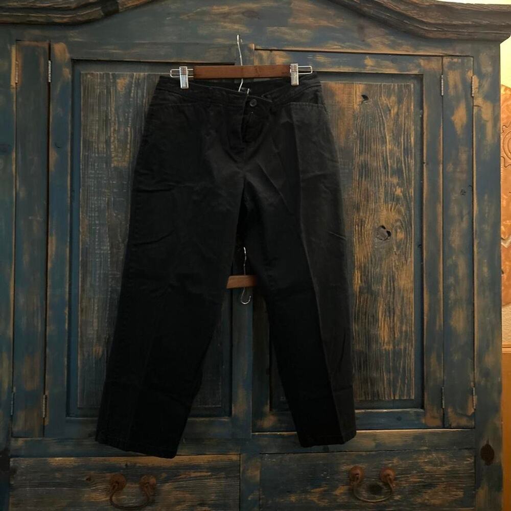 Black cotton spandex cargo